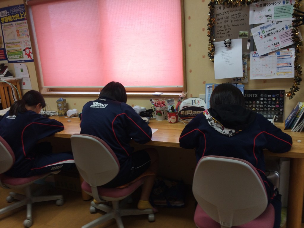 英検受験者　受付中